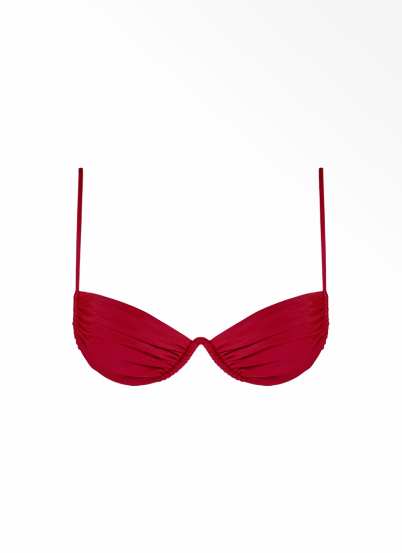 SCULPT TOP - SCARLET