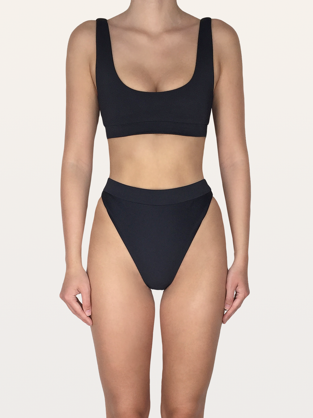PALMA BOTTOM | BLACK - ANCHIE SWIM
