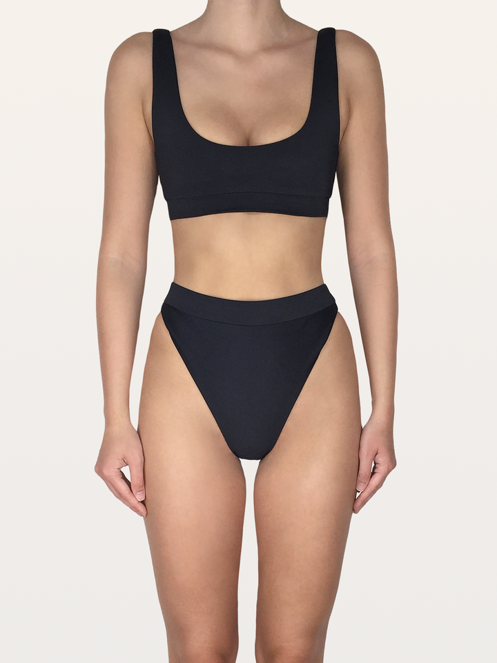 PALMA BOTTOM | BLACK - ANCHIE SWIM