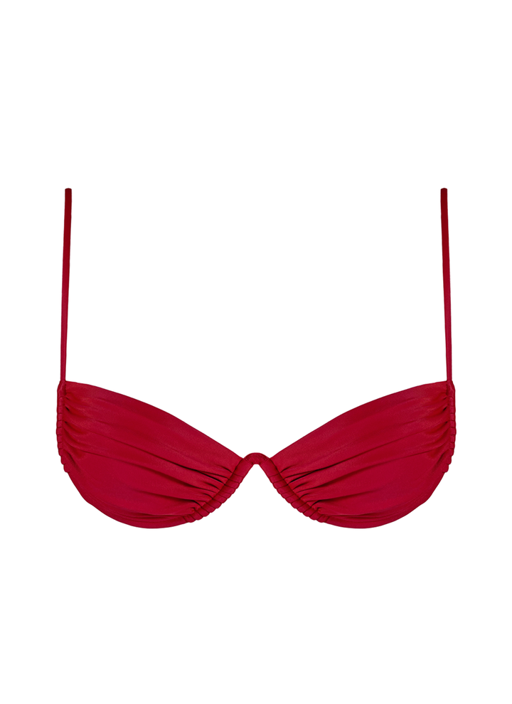 SCULPT TOP - SCARLET