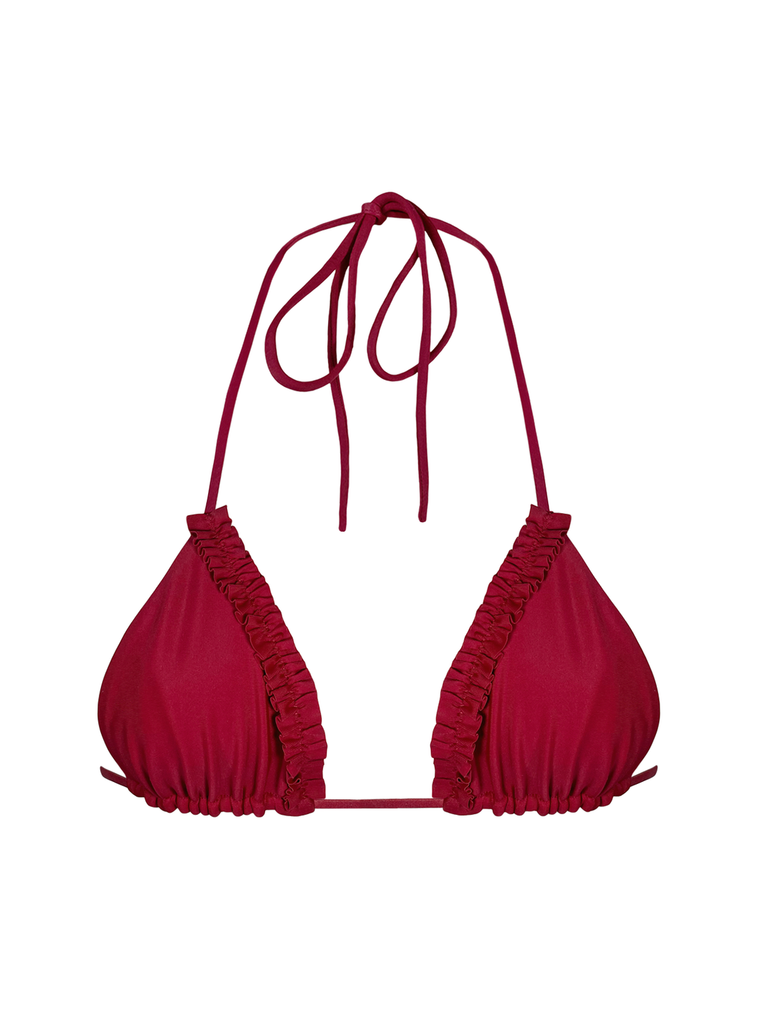 String Bikini Top Bikini Rouge Triangle Cookie Cutter Pushup Bikini Top BLACK BERRY – Cookie Cutter Swimwear